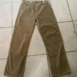 Levi's Men's Tan Corduroy Trousers 29x30